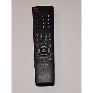 Genuine Sharp‎ Aquos GA549WJSA LCD TV Remote Control Replacement Remote EUC